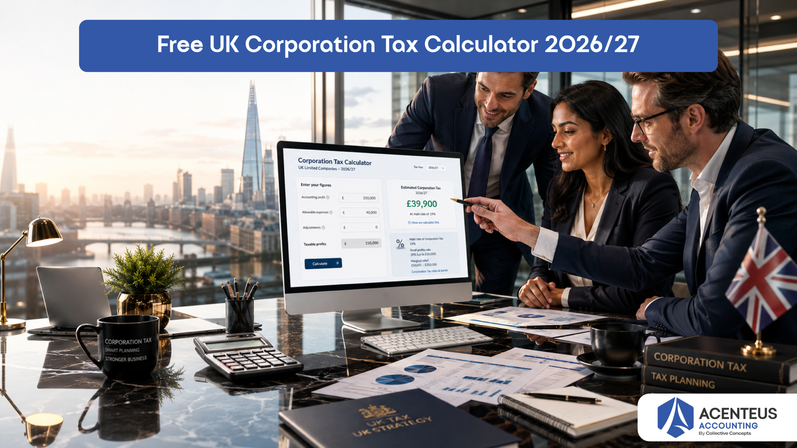 Free UK Corporation Tax Calculator 2026/27